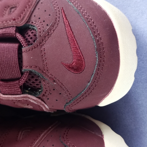 Nike Air More Uptempo Burgundy Athletic Shoes "Night Maroon" - Picture 2 of 13